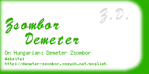 zsombor demeter business card